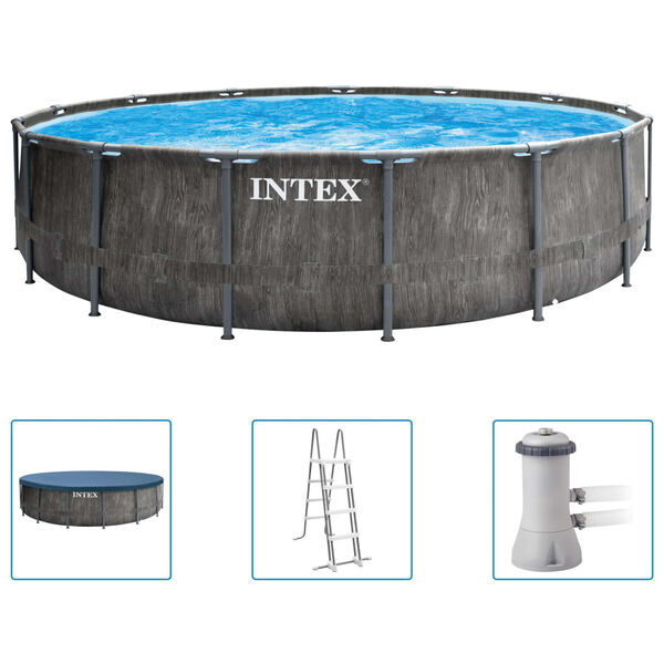 Intex Ensemble de piscine Greywood Prism Frame Premium 457x122 cm