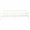 vidaXL Lit de jour sans matelas blanc 90x190 cm bois de pin massif
