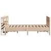 vidaXL Cadre de lit sans matelas 140x190 cm bois de pin massif