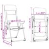 vidaXL Chaise de camping lot de 2 Gris 58x69x111 cm Aluminium