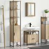 vidaXL Ensemble de mobilier de salle de bain 3 pcs Ch&ecirc;ne Sonoma