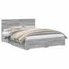 vidaXL Cadre de lit Sonoma gris 160 x 200 cm Bois d'ing&eacute;nierie