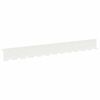 vidaXL Bordure de Pelouse 10 pc 102 x 10 x 4 cm Acier Blanc