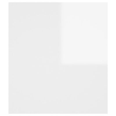 vidaXL Table d'appoint Blanc brillant 60x40x45 cm Aggloméré