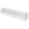 vidaXL Lit sur&eacute;lev&eacute; &agrave; gabion Acier galvanis&eacute; 270x50x50 cm