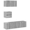 vidaXL Ensemble de meubles TV 4 pcs Sonoma gris Bois d'ing&eacute;nierie