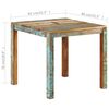 vidaXL Table à manger 82x80x76 cm Bois de récupération massif