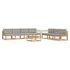 vidaXL Ensemble de canap&eacute;s d'ext&eacute;rieur 7 pc Blanc et gris clair
