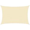 vidaXL Voile d'ombrage 160 g/m&sup2; Cr&egrave;me 5x6 m PEHD