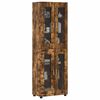 vidaXL Haut Armoire Ch&ecirc;ne fum&eacute; 60 x 35 x 182 cm Bois d'ing&eacute;nierie