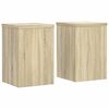 vidaXL Supports pour plantes 2 pcs ch&ecirc;ne sonoma bois d'ing&eacute;nierie