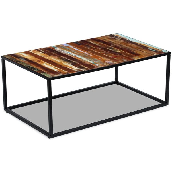 vidaXL Table basse Bois de récupération massif 100x60x40 cm