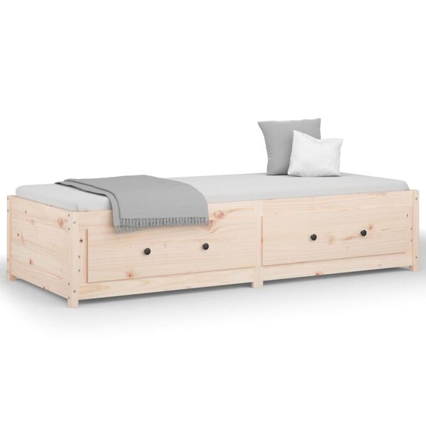 vidaXL Lit de jour sans matelas 80x200 cm bois de pin massif