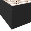 vidaXL Cadre de lit sans matelas noir 140x190 cm