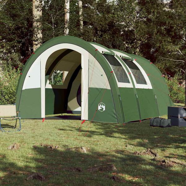 vidaXL Tente de camping tunnel 4 personnes vert imperméable
