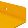 vidaXL &Eacute;tag&egrave;re flottante 2 pcs Jaune moutarde 80 x 9 x 2,5 cm Acier