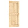 vidaXL Porte coulissante NARVIK 95 x 210 cm (213,5 cm) Naturel et noir