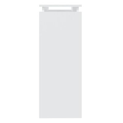 vidaXL Table console blanc 102x30x80 cm bois d'ingénierie