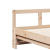 vidaXL Lit de jour et lit gigogne et matelas 90x190 cm bois pin massif