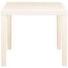 vidaXL Table de jardin Blanc 79x65x72 cm Plastique