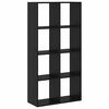 vidaXL Biblioth&egrave;que Ch&ecirc;ne noir 69,5 x 29 x 137,5 cm Bois d'ing&eacute;nierie