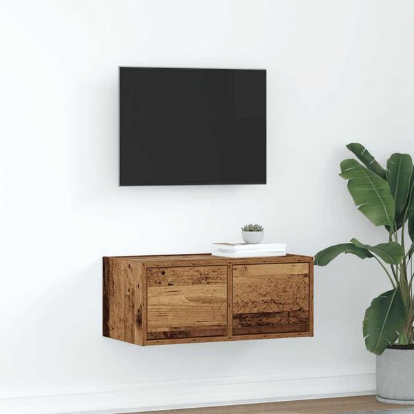 vidaXL Meuble TV vieux bois 60x31x25,5 cm bois d'ing&eacute;nierie
