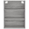 vidaXL Buffet haut Sonoma gris 69,5x34x180 cm Bois d'ing&eacute;nierie