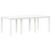 vidaXL Ensemble de salle &agrave; manger pour jardin 7 pcs Blanc Rattan Polt