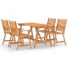 vidaXL Ensemble &agrave; manger de jardin 5 pcs Bois d'acacia solide