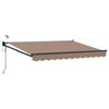 vidaXL Auvent r&eacute;tractable &eacute;lectrique Taupe 100% Polyester et Aluminium