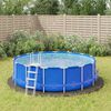 vidaXL B&acirc;che de piscine gris clair &Oslash;396 cm g&eacute;otextile polyester