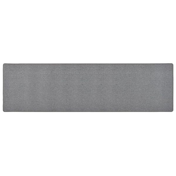 vidaXL Tapis de couloir Gris foncé 80x300 cm