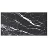vidaXL Dessus de table noir 100x50 cm 6 mm verre tremp&eacute; design marbre