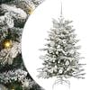 vidaXL Sapin de Noël Artificiel à Branches Articulées Blanc 120 cm