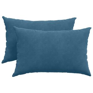 vidaXL Coussins de canap&eacute; 2 pcs Bleu 60 x 40 cm