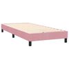 vidaXL Sommier &agrave; lattes de lit avec matelas rose 80x220 cm velours