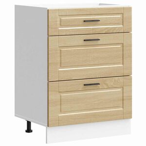 vidaXL Armoire de cuisine Porto ch&ecirc;ne sonoma bois d'ing&eacute;nierie