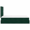 vidaXL Cadre de lit ottoman avec matelas vert fonc&eacute; 120x200 cm velours