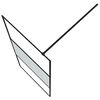 vidaXL Paroi de douche Noir 90x195 cm Verre ESG demi-d&eacute;poli