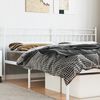 vidaXL T&ecirc;te de lit de remplacement m&eacute;tal blanc 200 cm