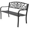 vidaXL banc de jardin 127 cm fonte noir