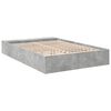 vidaXL Cadre de lit sans matelas gris b&eacute;ton 140x200 cm