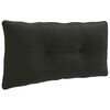vidaXL Coussin de dos PUTTEN 100 % polyester Noir 70 x 40 x 10 cm