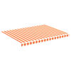 vidaXL Tissu de remplacement pour auvent jaune et orange 4x3 m polyester