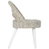 vidaXL Chaise de canap&eacute; rotin kubu blanc