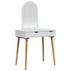 vidaXL Ensemble de Coiffeuse FAUSKE 2 pcs Blanc 76 x 50 x 143 cm