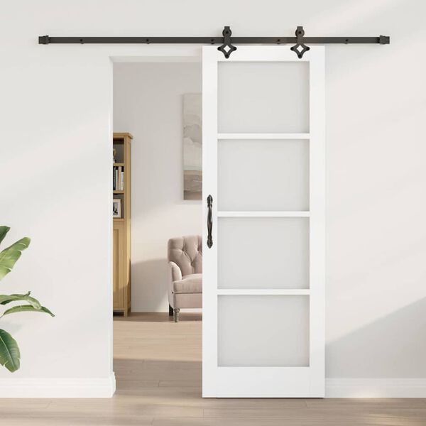 vidaXL Porte coulissante Blanc 73,5 x 211 cm
