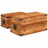 vidaXL Coffre de rangement 2 pcs Bois de manguier brut