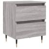 vidaXL Table de chevet sonoma gris 40x35x50 cm bois d&rsquo;ing&eacute;nierie