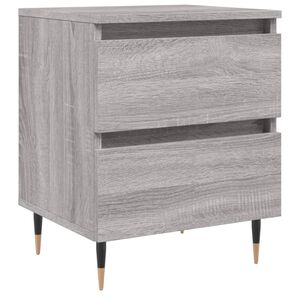 vidaXL Table de chevet sonoma gris 40x35x50 cm bois d&rsquo;ing&eacute;nierie